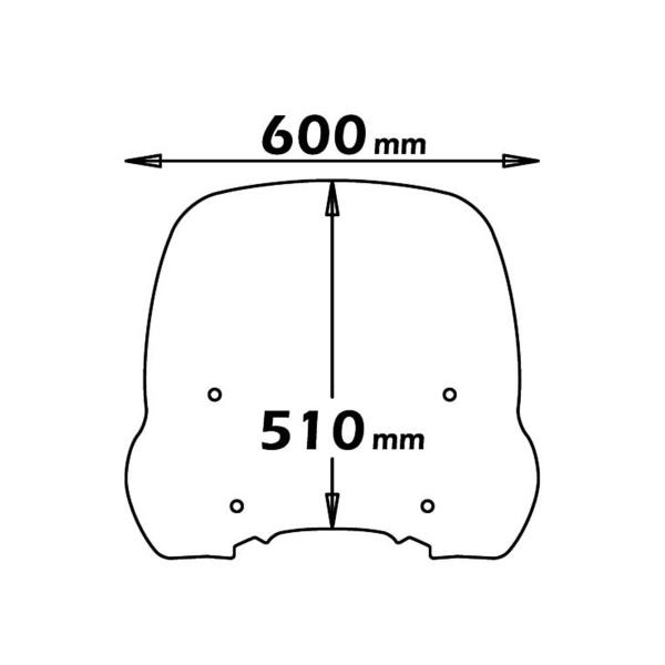 Cupolino Isotta fume chiaro Honda SH300 2011-2014