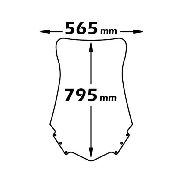 Cupolino Isotta trasparente alto Yamaha Majesty 400 2004-2008