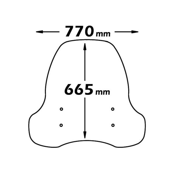 Cupolino Isotta trasparente Kymco Sento 50 2009-2013