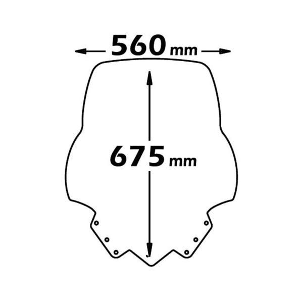 Cupolino Isotta trasparente Yamaha Xmax 125 2010-2013