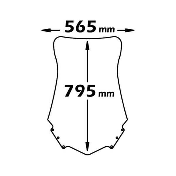 Cupolino Isotta trasparente alto Yamaha Majesty 400 2009-2014