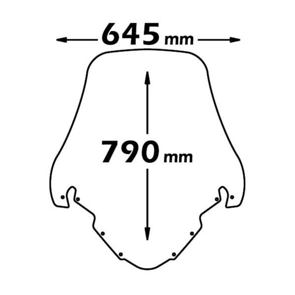 Isotta high transparent windscreen Yamaha Tmax 500 2001-2007