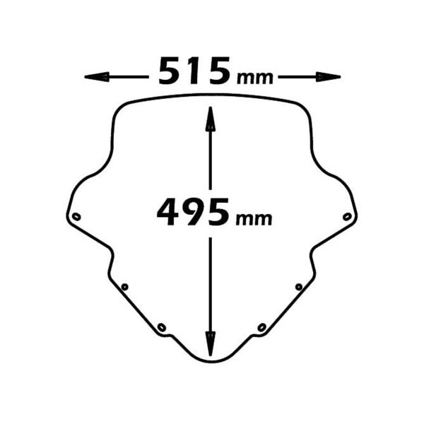 Cupolino Isotta Blu Yamaha Tmax 500 2001-2007
