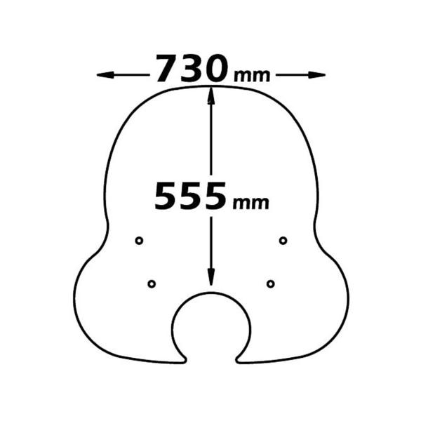 Cupolino Isotta trasparente Aprilia Habana 50 Custom 1999-2002