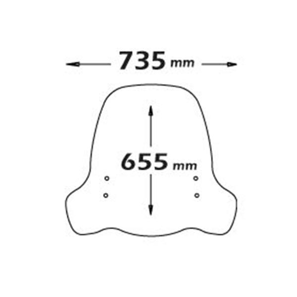 Cupolino Isotta trasparente Yamaha Booster 50 Restyling 2013