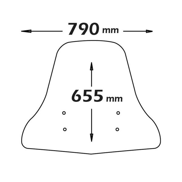 Cupolino Isotta trasparente Yamaha Aerox 50 2013-2017