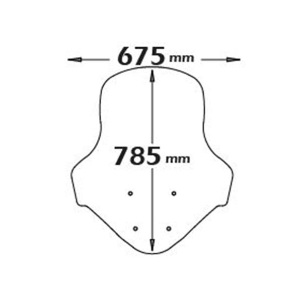 Isotta high transparent windscreen Yamaha Nmax 125 2015-2020