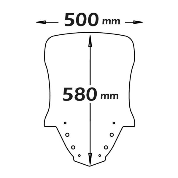 Cupolino Isotta trasparente Yamaha Xmax 125 2017-2020
