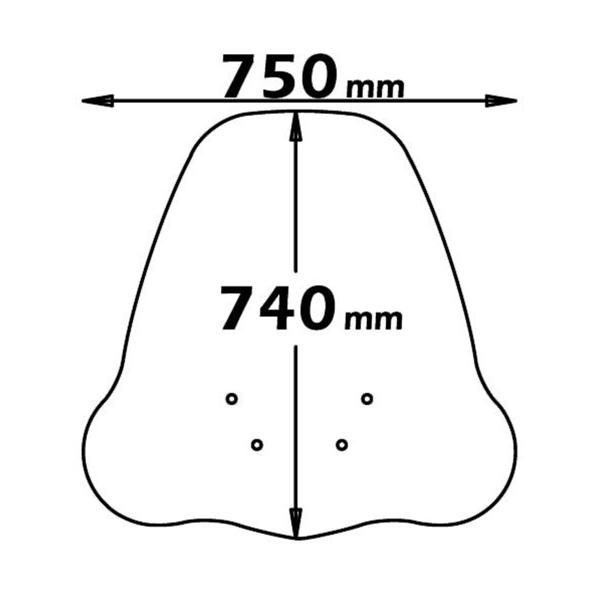 Cupolino Isotta trasparente alto Garelli XO 2009-2012