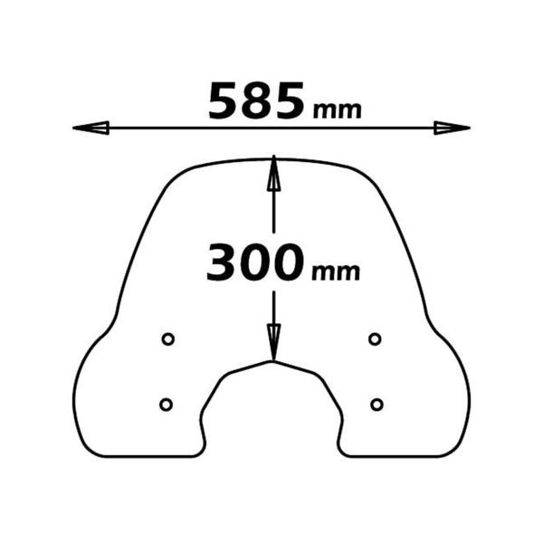 Cupolino Isotta fume chiaro Lambretta LN 125 2011-2013