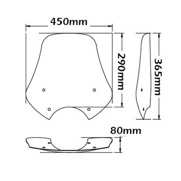 Cupolino Isotta trasparente Moto Guzzi Breva 750 2003-2004