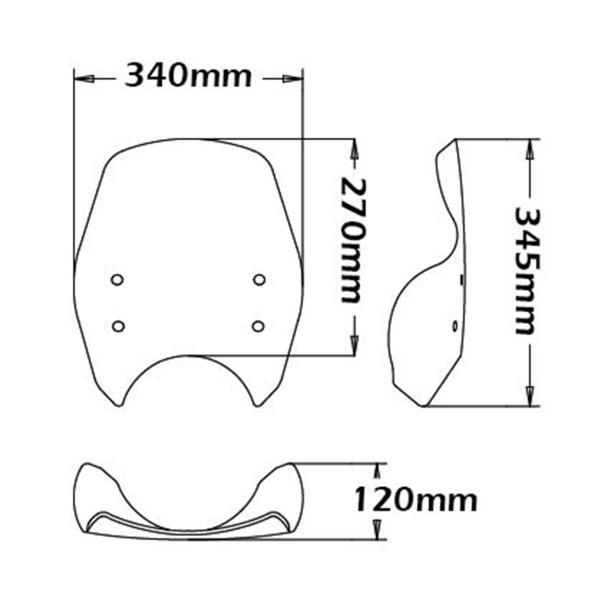 Cupolino Isotta trasparente Moto Guzzi Griso 1100 2006-2011