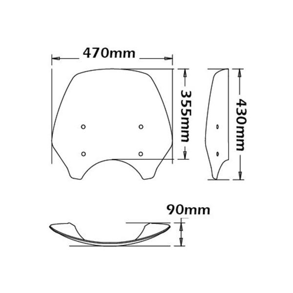 Cupolino Isotta fume chiaro Triumph Bonneville SE 2008-2013