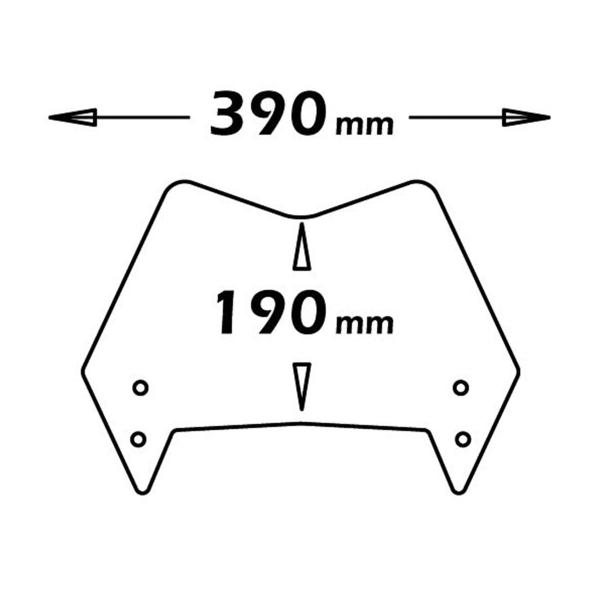 Cupolino Isotta fume chiaro basso KTM 950SM 2006-2008