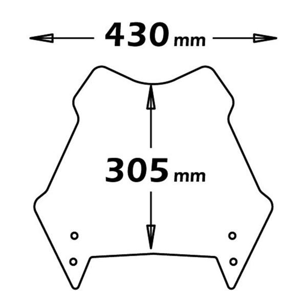 Cupolino Isotta trasparente alto KTM 950SM 2006-2008