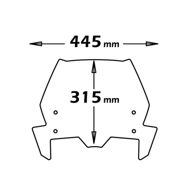Cupolino Isotta fume chiaro alto KTM 990 Superduke 2005-2007