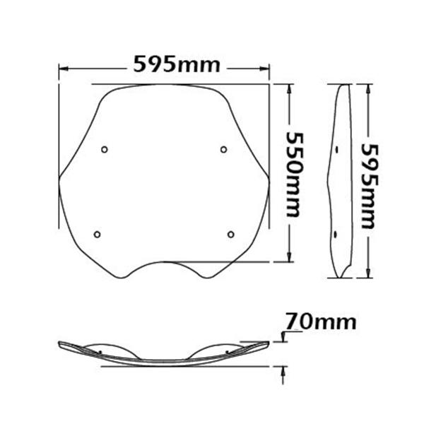 Cupolino Isotta fume chiaro BMW R850R 1994-2002