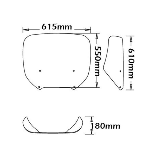 Cupolino Isotta trasparente alto BMW K1200LT 1999-2003