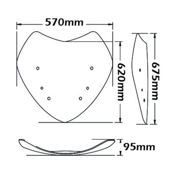 Cupolino Isotta trasparente BMW R1200RT 2005-2009