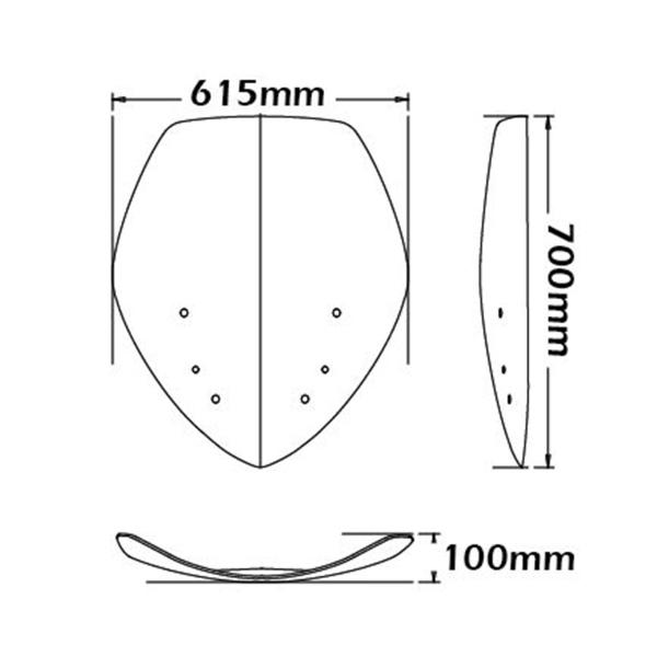 Cupolino Isotta fume chiaro alto BMW R1200RT 2005-2009