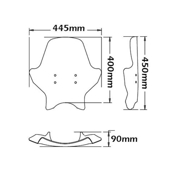 Cupolino Isotta fume chiaro BMW G650 Xcountry 2006-2009