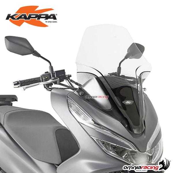 Parabrezza Kappa trasparente 60,5x43,5cm con attacchi specifico per Honda PCX125 2018>