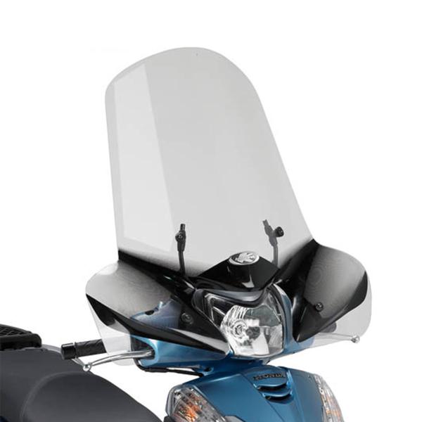 Parabrezza Kappa trasparente 58,5x68cm con attacchi specifico per Honda SH300I 2007>2010