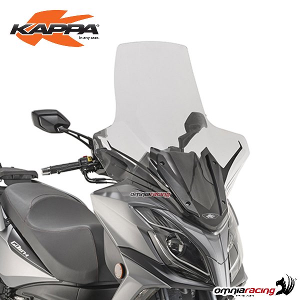 Windscreen Kappa transparent 86x71cm with brackets for Kymco GDink 300 2018>