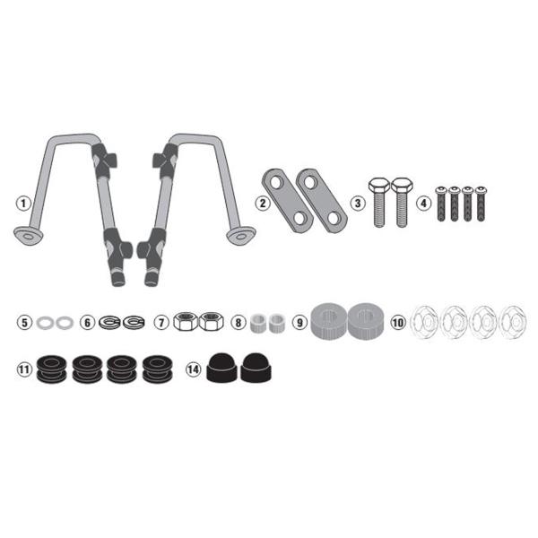 Kit fissaggio cupolino Kappa Honda Super Cub C125 2022