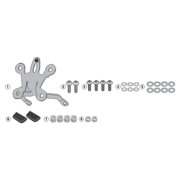 Givi windscreen fitting kit Kappa Benelli 502C 2019-2022