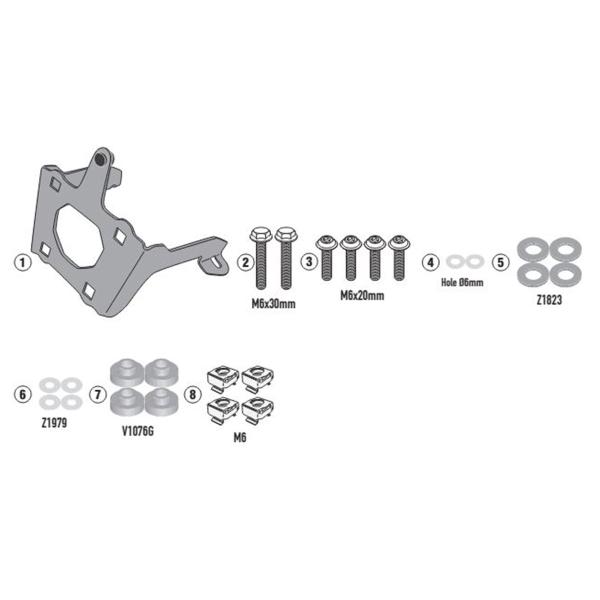 Givi windscreen fitting kit Kappa Cfmoto 700CL-X 2021-2022