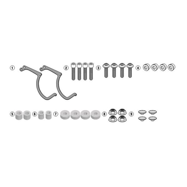 Givi windscreen fitting kit Kappa Benelli Leoncino 500/Trail 2017-2022