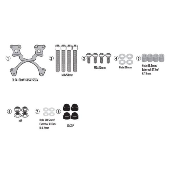 Givi windscreen fitting kit Kappa Brixton Cromwell 125 2022