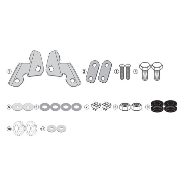 Givi windscreen fitting kit Kappa Honda PCX125 2018-2020