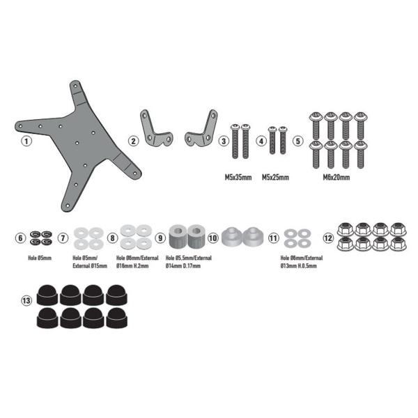 Givi windscreen fitting kit Kappa KTM 890 Adventure 2021-2022