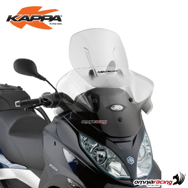 Windscreen Kappa sliding Airstream transparent for Piaggio MP3 300IE-500IE Sport/Business 08/14>17