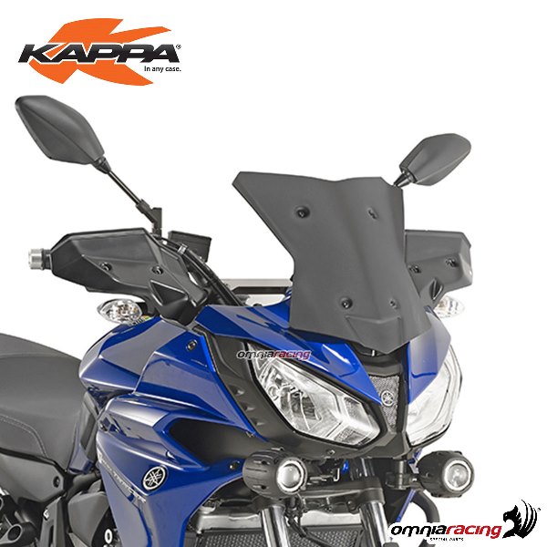 Cupolino Kappa basso e sportivo nero opaco 32,5x33cm specifico per Yamaha MT07 Tracer 2016>