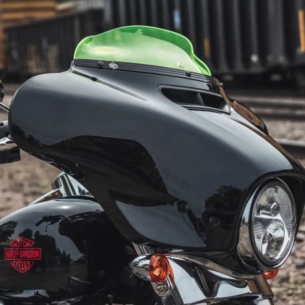 Klock Werks Screen Ice Flare green 4" Harley Davidson 1690 Electra Glide Ultra LT ABS 2014