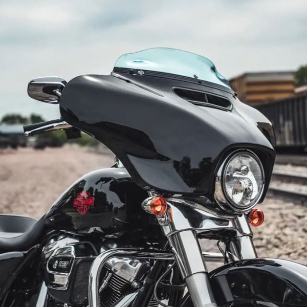 Cupolino Klock Werks Ice Flare Azzurro 4" Harley Davidson 1750 Street Glide 107 USA 2019