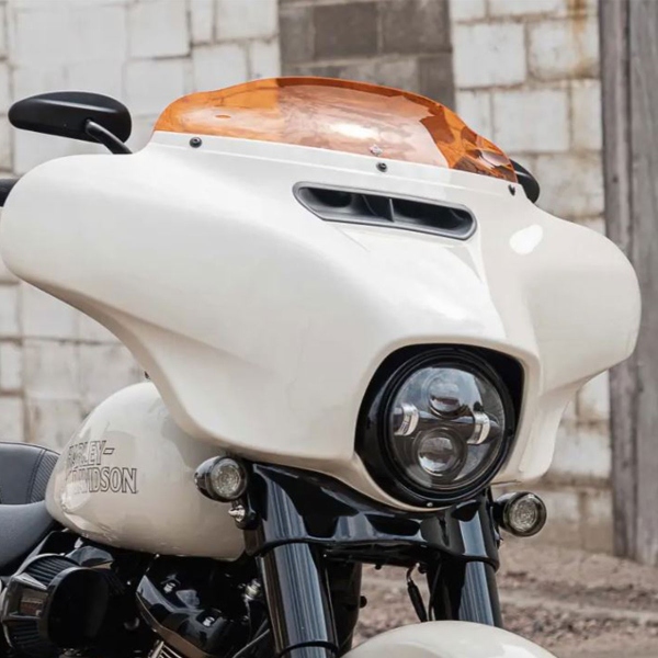 Cupolino Klock Werks Sport Flare Arancione 4" Harley Davidson 1690 Street Glide 2016