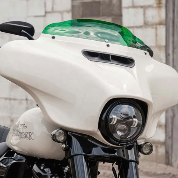 Cupolino Klock Werks Sport Flare Verde 4" Harley Davidson 1690 Street Glide 2016