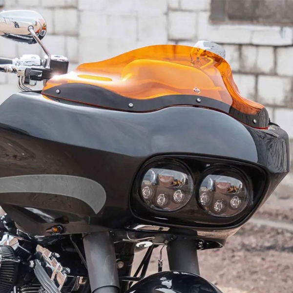 Cupolino Klock Werks Flare Arancione 8" Harley Davidson 1450 Road Glide USA 1999
