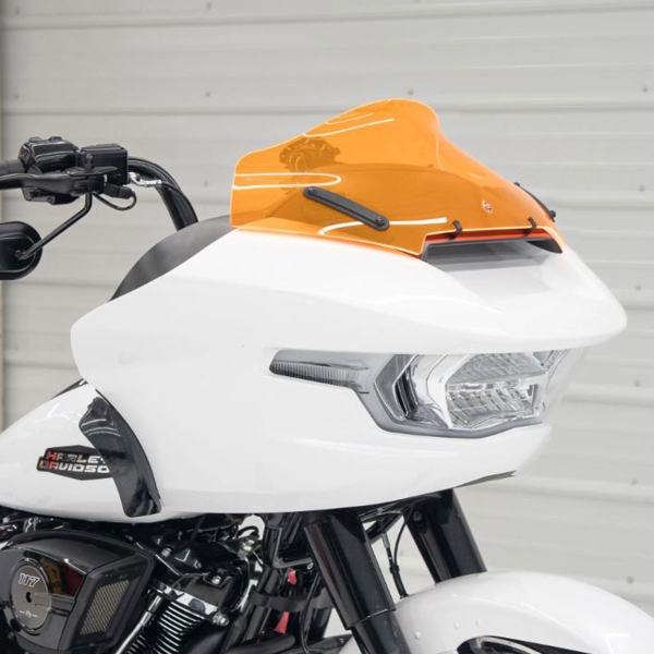Cupolino Klock Werks Ice Flare Arancione 10" Harley Davidson 1750 Road Glide 107 USA ABS 2024