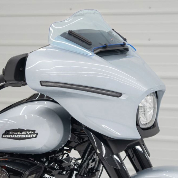 Cupolino Klock Werks Ice Flare Azzurro 8" Harley Davidson 1923 Street Glide 117 ABS 2024