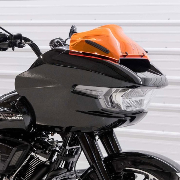 Cupolino Klock Werks Ice Flare Arancione 8" HarleyDavidson 1977 Road Glide ST CVO 121 ABS 2024