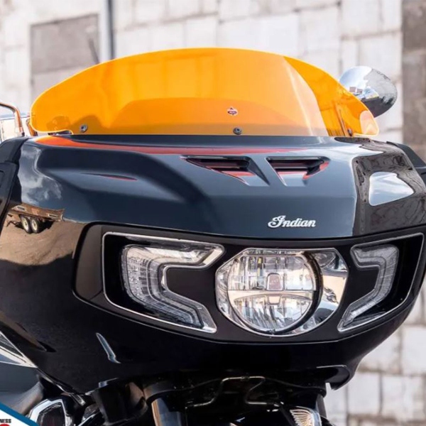 Cupolino Klock Werks Ice Flare Arancione 8" Indian Challenger 108 ABS 2021