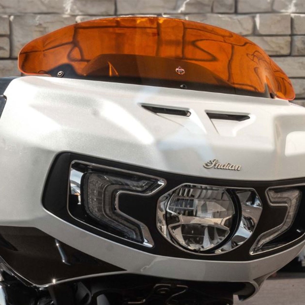Cupolino Klock Werks Flare Arancione 8" Indian Challenger 108 ABS 2022