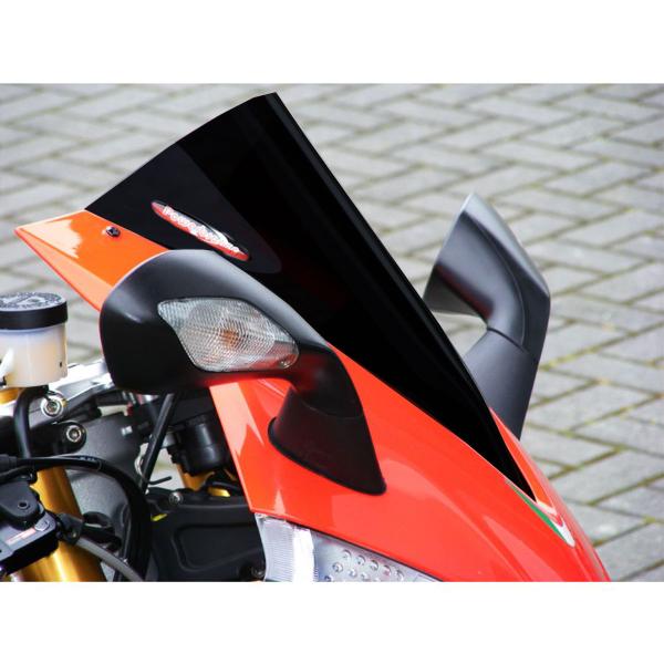 PowerBronze Airflow solid black screen Aprilia RS125 2022-2024