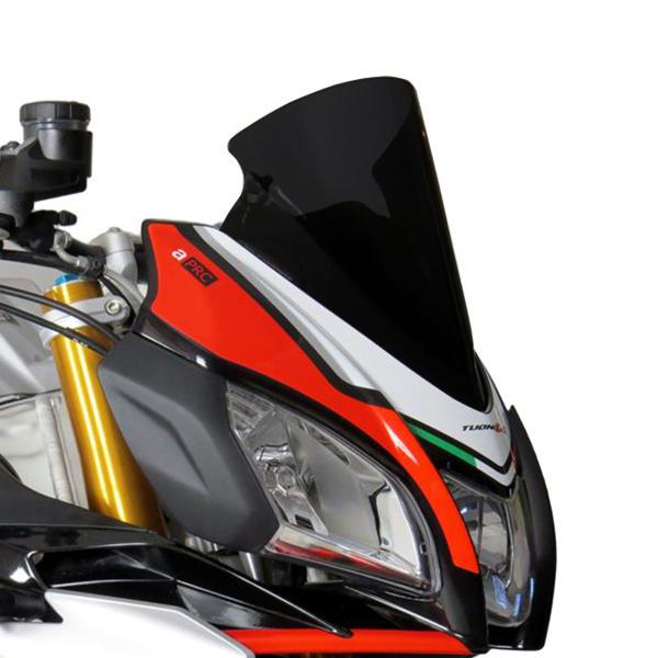 PowerBronze Airflow solid black screen Aprilia Tuono V4R 1100 PRC 2015-2016