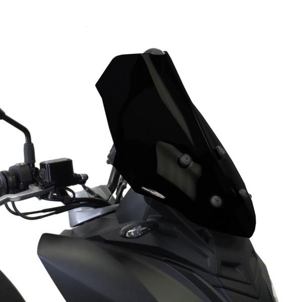 PowerBronze Airflow solid black screen Aprilia SR 125 GT/Sport 2022-2024